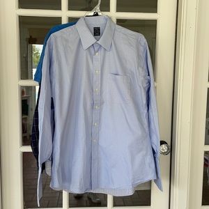 Men’s blue slim fit dress shirt